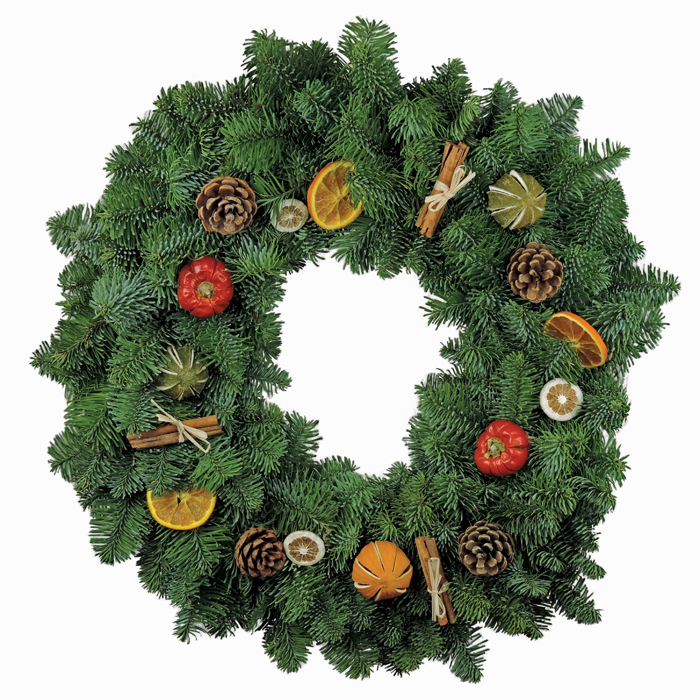 Wholesale Ordering Of Christmas Wreaths For The Festive Season, UK