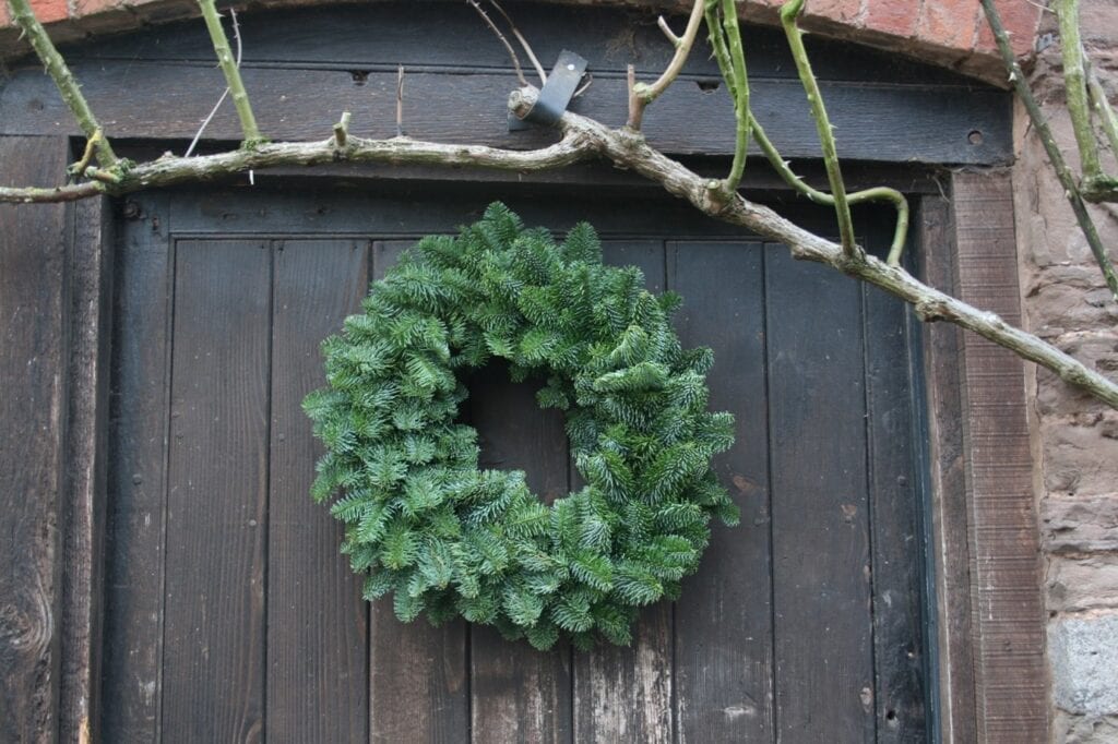 Plain Noble Fir Wreaths, Fresh Crafted Plain Christmas Wreath