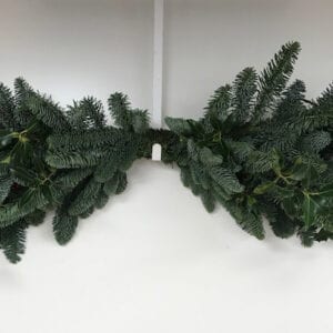 Plain Holly Christmas Mantle