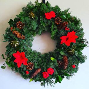 Red Floral Wreaths